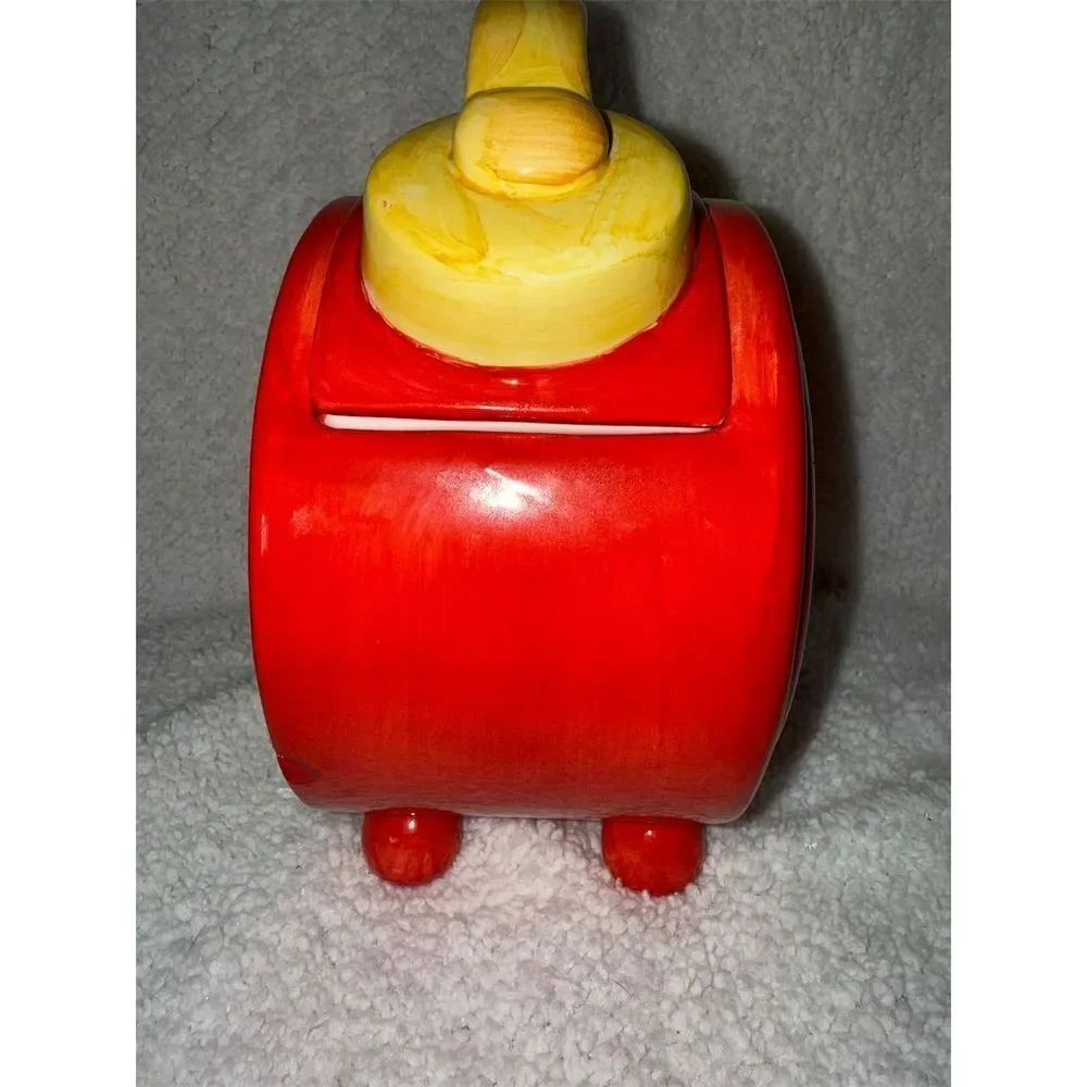 Vintage Enesco Alarm Clock Cookie Jar Multicolor Collectible 1994‎ no chips